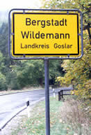 Ortsschild Wildemann